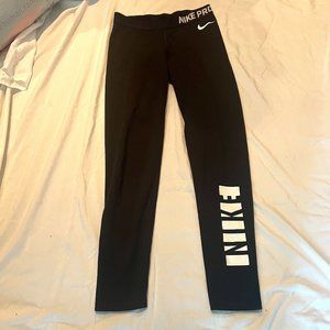 Black Nike Pro Leggings Size M